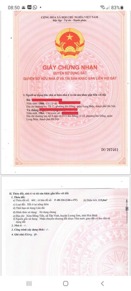 Duy nhất 2 suất ngoại giao lô lk3 07,lk308 cực đẹp tại dự án centreville lương sơn