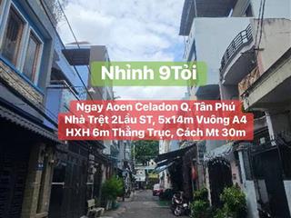Khu nhà lầu an ninh dân trí, 4 tầng st, 70m2 (5x14m) oto vô nhà, sát mặt tiền, ngay aoen celadon