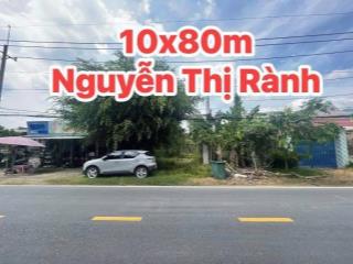 bán gấp 10m ngang đất mặt tiền đường nguyễn thị rành củ chi đang cho thuê 20tr