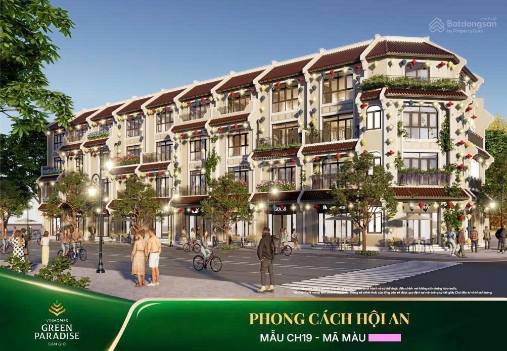 Căn áp góc (75m2) giá cực rẻ 12,89 tỷ khu clarke quay vinhomes cần giờ