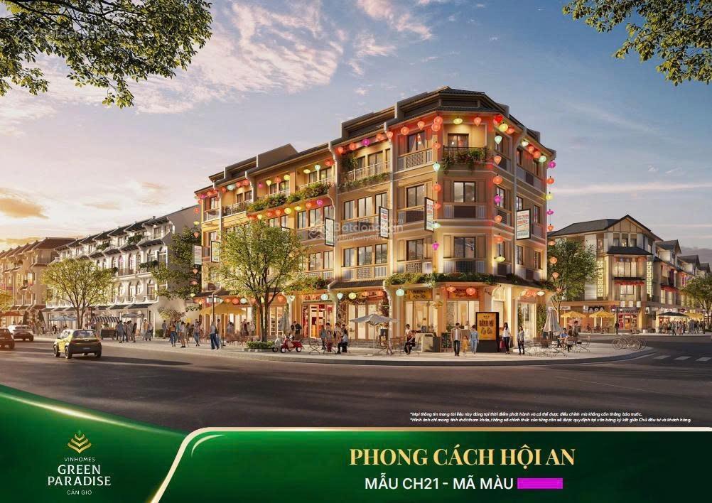 Căn áp góc (75m2) giá cực rẻ 12,89 tỷ khu clarke quay vinhomes cần giờ
