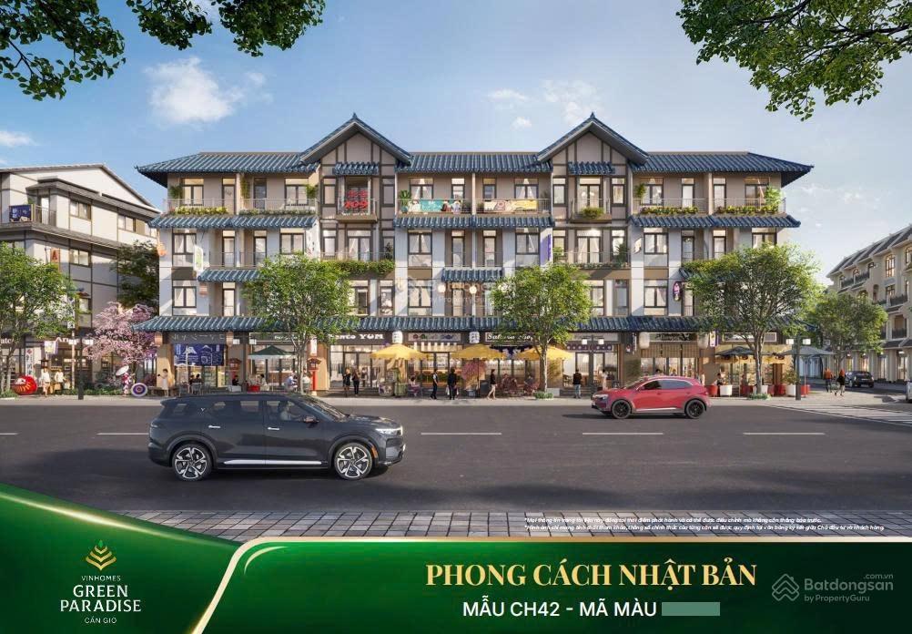 Căn áp góc (75m2) giá cực rẻ 12,89 tỷ khu clarke quay vinhomes cần giờ