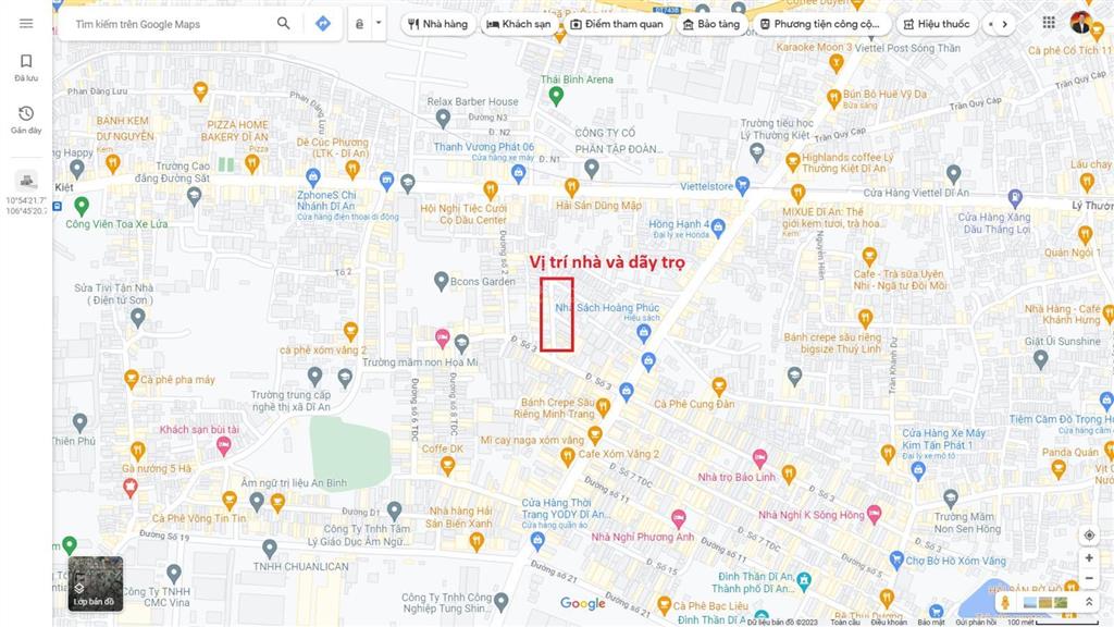 Bán dãy trọ 5x27m, đường số 1 kdc sóng thần 2 p. dĩ an, thu nhập 10 triệu/th