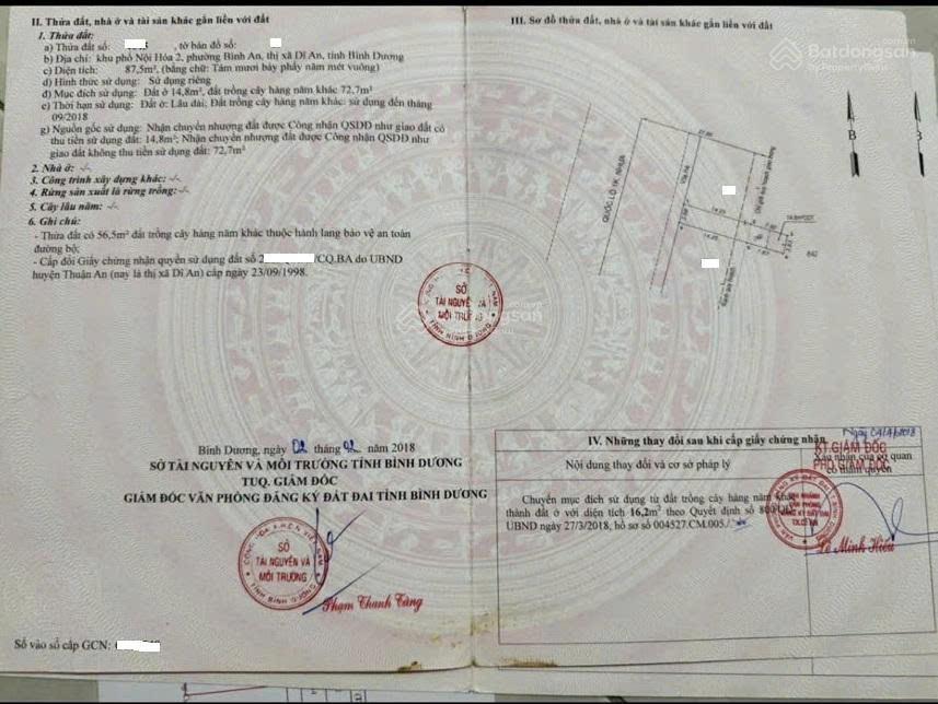 Bán đất 8x22m, mặt tiền quốc lộ 1k p. bình an, đang thuê 12tr/th