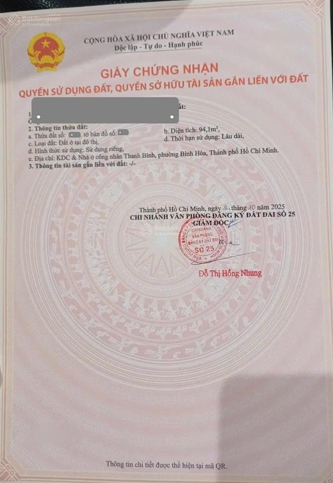 Bán căn góc cấp 4 (10.5x17m), đường số 11 kdc thanh bình p. bình hòa