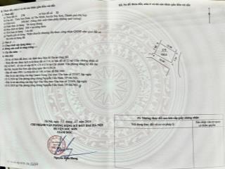 Bán 100m full thổ cư sơn đoài tân minh  sóc sơnhà nội lô góc 2 mặt tiền đường ôtô thông thoáng