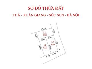 Mở bán hoa hậu mới tinh lô đất ngàn tiện ích địa chỉ  xuân giang  sóc sơn, diện tích 80m2