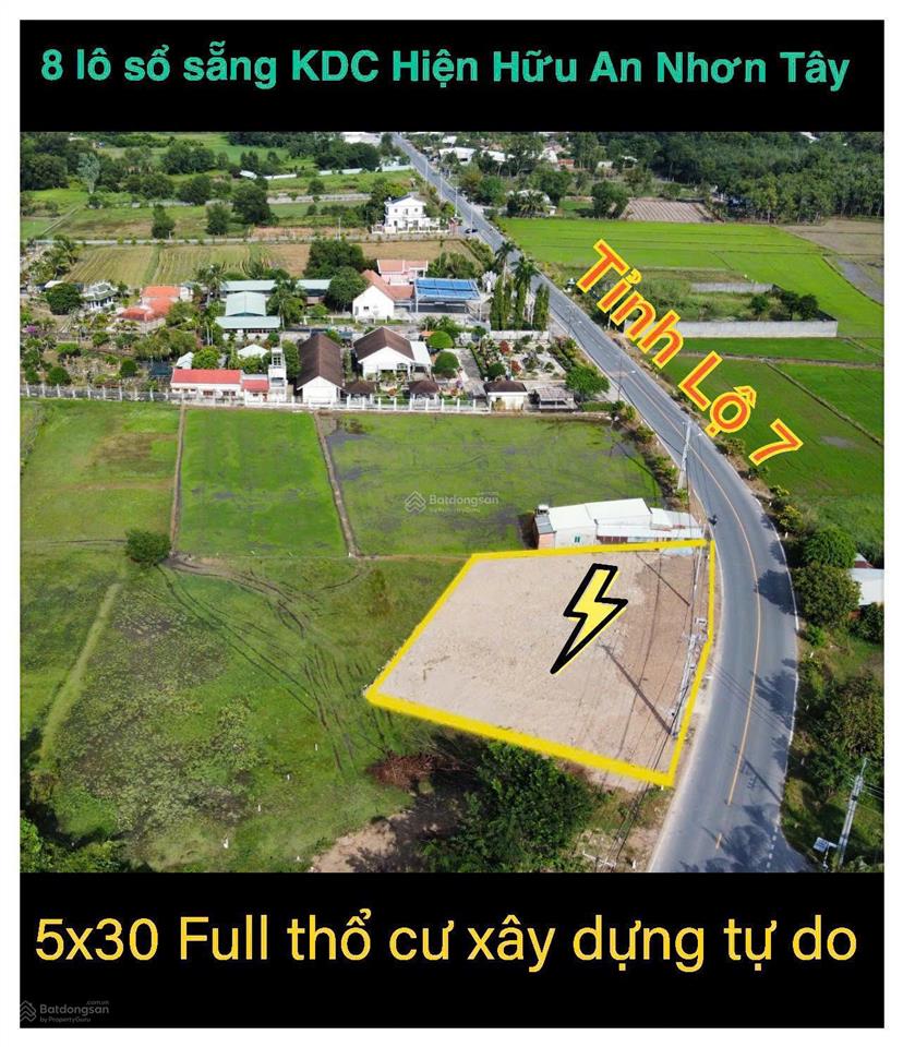 Bán lô đất mt tỉnh lộ 7, xã an nhơn tây, củ chi.
đất cao ráo bằng phẳng, dt 150m2