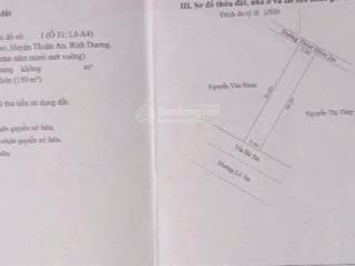 Bán đất mặt tiền đường d10 kdc thuận giao,thuận an,bình dương