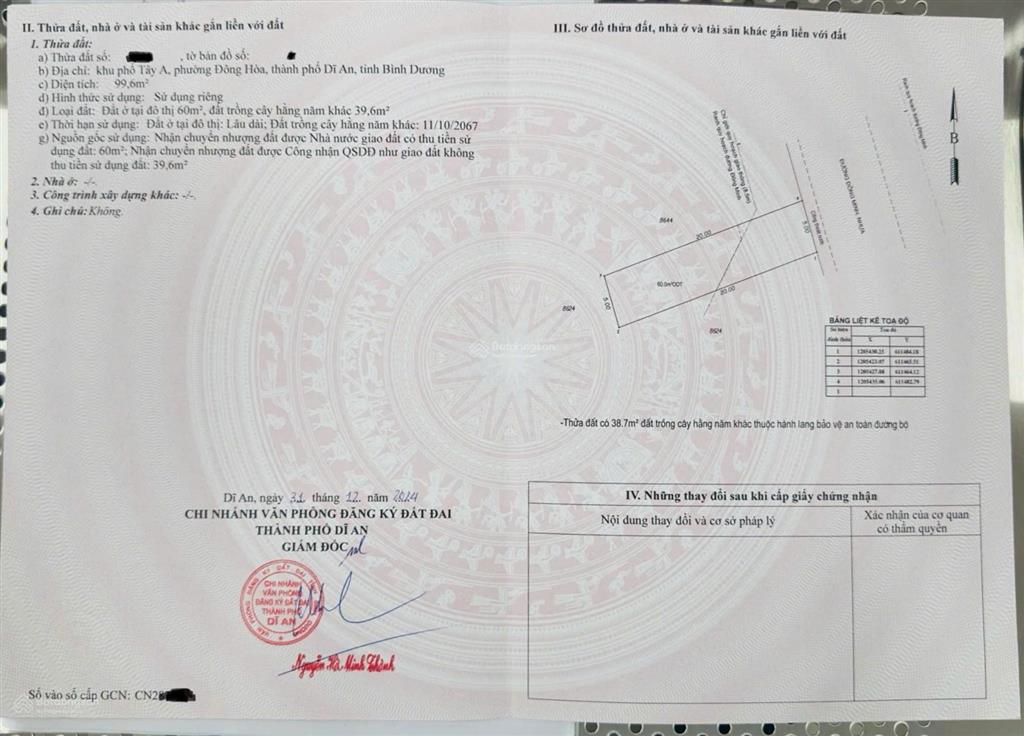 Đất mặt tiền kinh doanh gần bigc go dĩ an, phường đông hoà, thành phố dĩ an