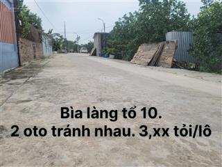58m2 bìa làng tổ 10 thị trấn quang minh, đường thông 2 oto tránh vào tận nhà. nhỉnh 3 tỷ/lô