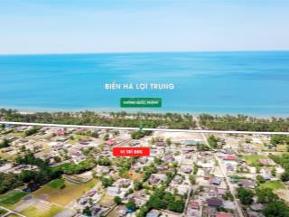 Bán đất 2 mặt tiền ven biển trung giang