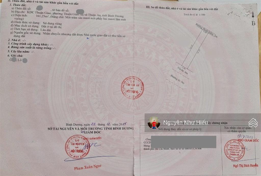 Bán đất trục kinh doanh sầm uất kdc thuận giao, p. thuận giao, tp. thuận an