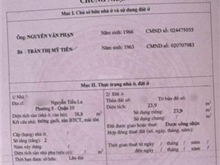 Mời mua nhà hẻm 3,5m nguyễn tiều la, 3 tầng ngang 3x9m giá 4,1 tỷ