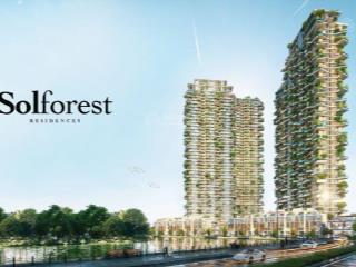 Chỉ 53tr/m2 , bán căn hộ 2 ngủ 2 vệ sinh 62m2 sử dụng , đông nam  chung cư solforest ecopark