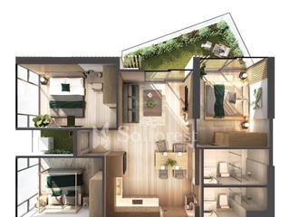 Bán 3 phòng ngủ sân vườn, tòa so2, chung cư sol forest khu đô thị ecopark  view sông hồng