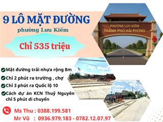 Xuất hiện 9 lô mặt đường, đẹp như trong tranh tại lưu kiếm, thuỷ nguyên , hải phòng