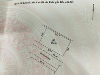 Bán lô đất đấu giá 104m  mai hiên , xã đông anh (mai lâm cũ)  vị trí siêu đẹp
