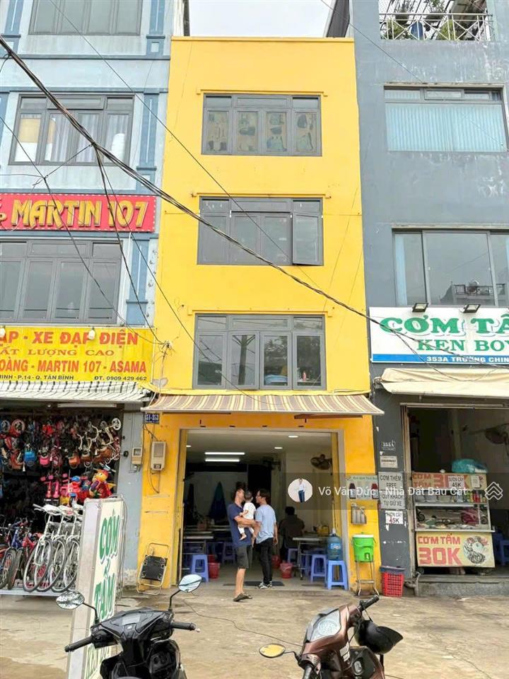 Giảm 3 tỷ bán nhanh nhà mt 353 trường chinhp14tân bình. dt 4x18. đúc 2 lầusẵn hđ thuê 30tr/th