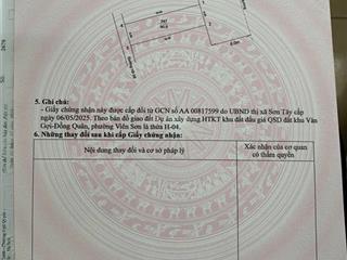 Cần tiền bán đất đấu giá 90m2 sát quốc lộ 32, viên sơn, sơn tây, hà nội đã sãn sổ đỏ