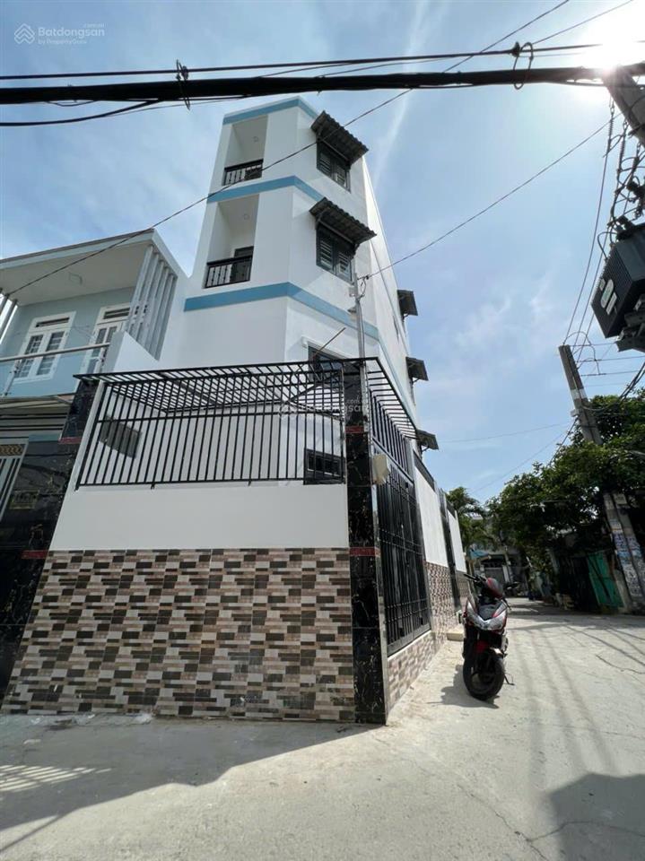 Nhà mới góc 2mt hẻm oto, trệt 3 lầu, cách lê văn khương 300m ngay nhà máy bia heineken