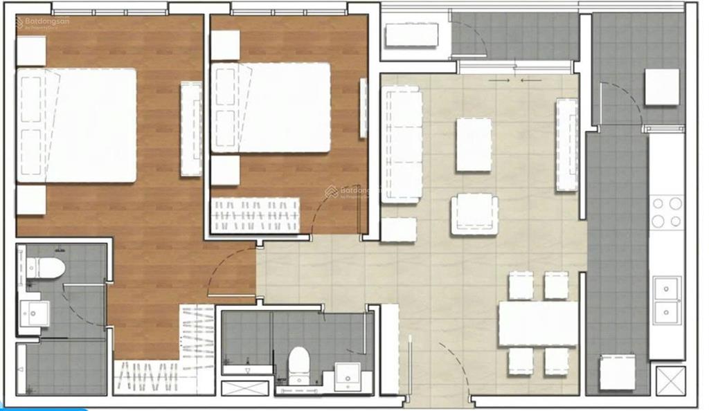 Hàng hiếm  bán căn hộ krista 3pn, 2wc, 102m2, có nội thất, có ban công thoáng, giá chỉ từ 6, x tỷ