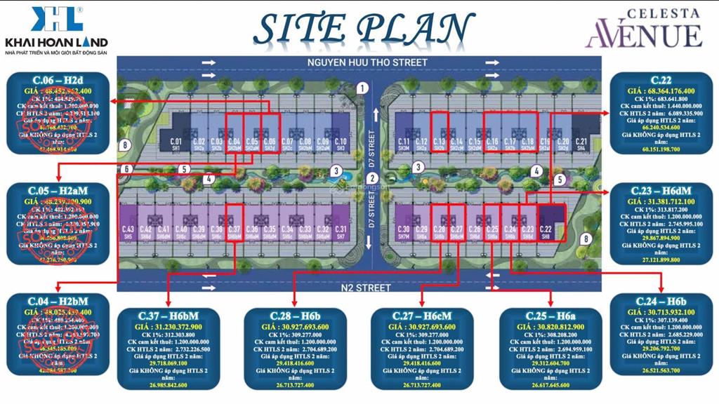 Giỏ hàng cđt cuối cùng celesta avenue từ 40 tỷ,cam kết cho thuê lại, ưu đãi đến 1.6 tỷ độc quyền