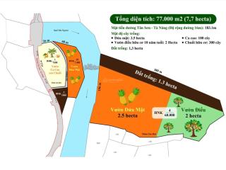 Đất mặt tiền tân sơn  tà năng thích hợp cho người cần diện tích lớn làm farm