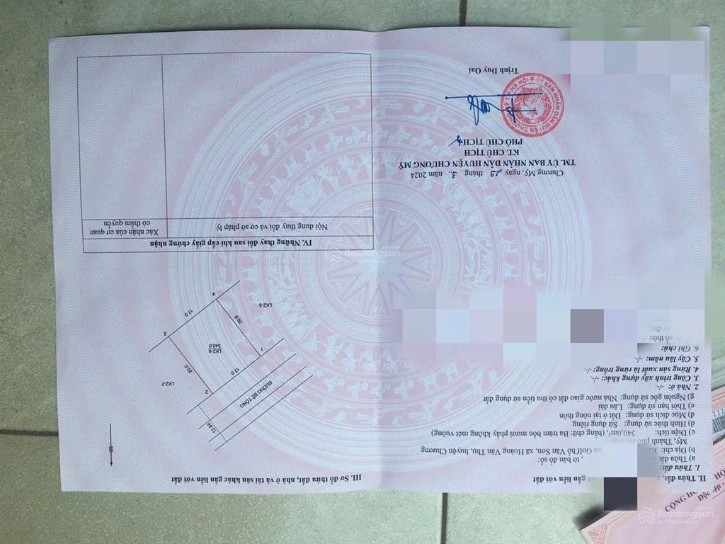 5.2tỷ 340m2 full thổ cư  view triệu usd tại hồ văn sơn, chương mỹ, hà nội