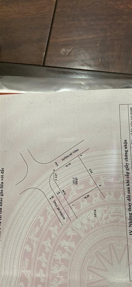 Nhỉnh 5 tỷ 358m² full thổ cư view triệu usd tại hồ văn sơn