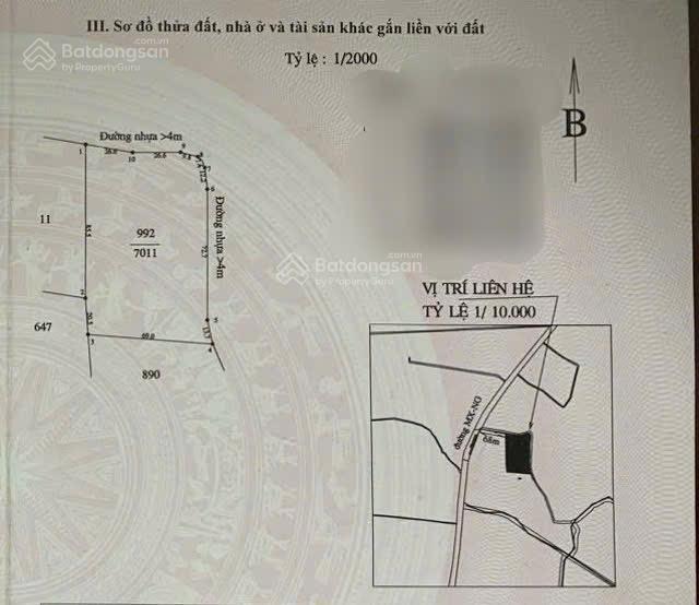 Giảm 2 tỷ lô đất 2 mặt tiền đẹp ngang 180m thổ cư 300m hắc dịch, bà rịa vũng tàu