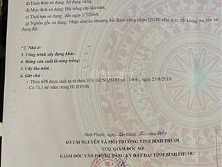 Ngộp ngân hàng bán gấp lô đất tại đt 753, tân lợi, đồng phú, bình phước, 730 tr  dt 3650,8 m2 shr