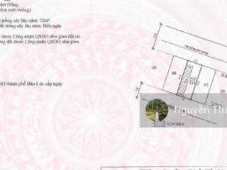 Đất 2 mặt tiền hẻm nhựa 2 ô tô né nhau hẻm bùi thị xuân  phường 1  bảo lộc