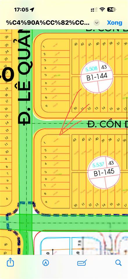 Án b1140 mt lê quảng chí có lô lẻ giá bán 9.2 tỷ dt 100m2