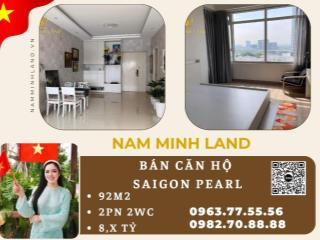 Hải Yến 0963775556 - Bán căn hộ Saigon Pearl 2 Phòng ngủ 92m2- View hướng sông cực thoáng, nhà mới