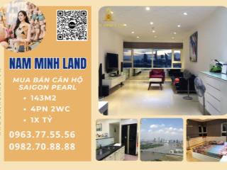 Hải Yến 0963775556  Bán căn hộ Saigon Pearl 4 Phòng ngủ 143m2- View sông đẳng cấp nhất Saigon Pearl