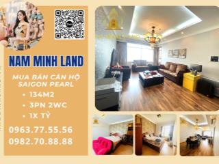 Hải Yến 0963775556  Bán căn hộ Saigon Pearl 3 Phòng ngủ 134m2- Nhà đầy đủ nội thất, sang trọng 