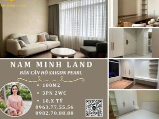 Hải Yến 0963775556  Bán căn hộ Saigon Pearl 3 Phòng ngủ 100m2- Nội thất đẹp như tranh, dọn vào ở ngay 
