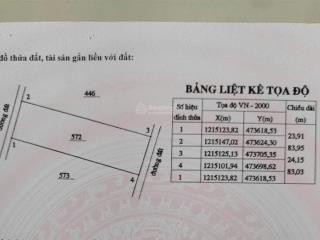 Bán 2006m2 đất 2 mặt tiền nhánh trần bình trọng, giá bán 2,4 tỷ