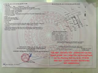 ĐẤT ĐẸP - GIÁ SIÊU TỐT - CHÍNH CHỦ Cần Bán Nhanh Lô Đất  Góc 2 Mặt Tiền Tại Quận 12, TP