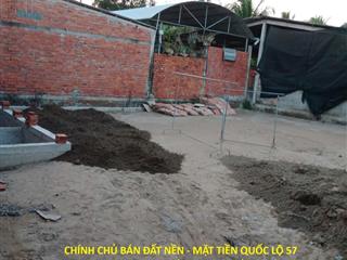 CHÍNH CHỦ BÁN ĐẤT NỀN - MẶT TIỀN QUỐC LỘ 57 Tại Xã Tân Hội, Mỏ Cày Nam, Bến Tre