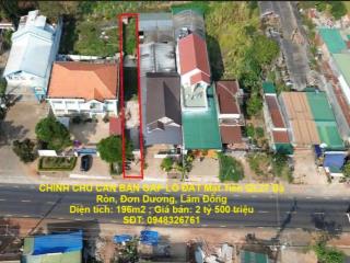 ĐẤT ĐẸP – GIÁ ĐẦU TƯ - CHÍNH CHỦ CẦN BÁN GẤP LÔ ĐẤT Mặt Tiền QL27 Đơn Dương, Lâm Đồng