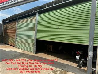 ĐẤT ĐẸP - GIÁ TỐT - Bán Nhanh Lô Đất Vị Trí Đẹp Tại Làng Nghề Vạn Điểm, Vạn Điểm, Thường