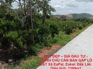 ĐẤT ĐẸP – GIÁ ĐẦU TƯ - CHÍNH CHỦ CẦN BÁN GẤP LÔ ĐẤT Xã EaPal, Eakar, Đắk Lắk.