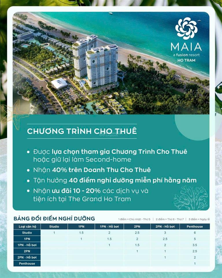 Với 1.2 tỷ sở hữu condotel biển 5* maia resort thu nhập từ 300 triệu/năm tại tổ hợp tỷ đô