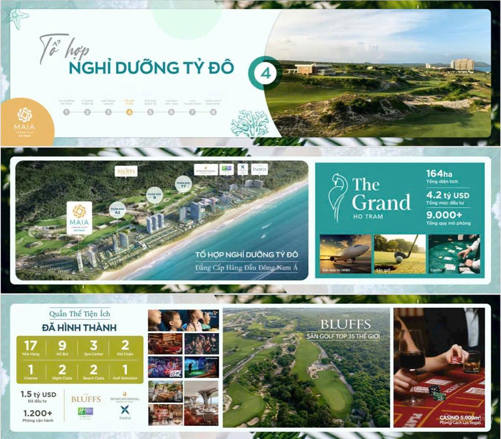 Với 1.2 tỷ sở hữu condotel biển 5* maia resort thu nhập từ 300 triệu/năm tại tổ hợp tỷ đô