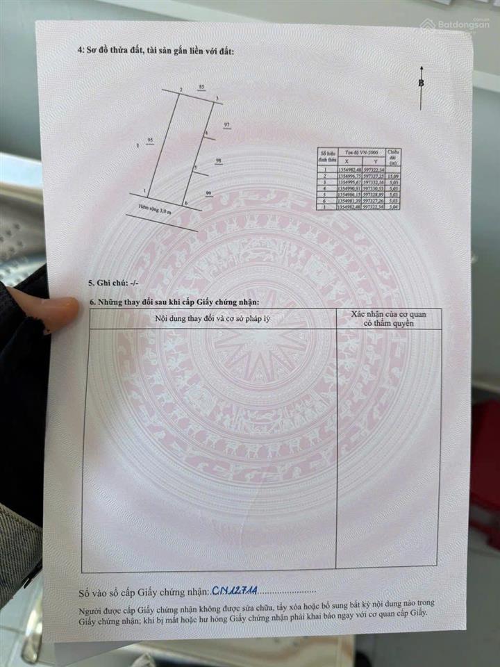 Còn sót lại duy nhất 1 lô đất vĩnh hiệp nha trang dt 75m2 mt 5m giá chỉ 1,590 tỷ có ra lộc