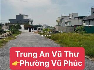 Chỉ 16 triệu / m2 sở hữu mảnh đất vàng đầy tiềm năng phường vũ phúc  hưng yên (mới)