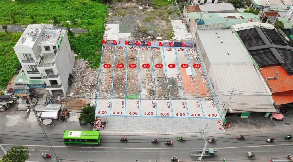 Đất mặt tiền hà huy giáp 4x16m, thổ cư full