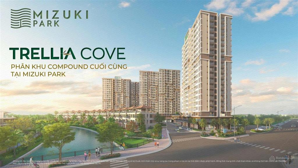 Giỏ hàng độc quyền mới trellia cove  mizuki ck tới 15,5% giá 4.099 tỷ/60m2 mua trực tiếp cđt